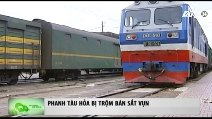 Rùng mình vụ trộm phanh tàu hỏa để bán sắt vụn