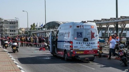 Hiện trường vụ tấn công tại Tel Aviv