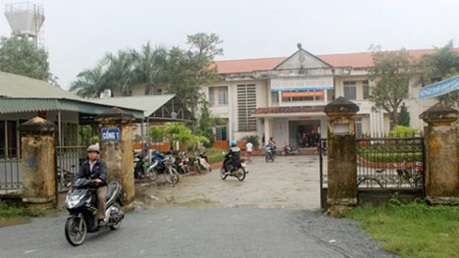 BVĐK huyện Can Lộc - nơi các bác sĩ để "quên" kim khâu trong bụng bệnh nhân. 