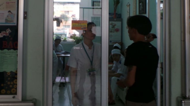 Buồng hành chính khoa Hậu sản bệnh viện Hùng Vương 