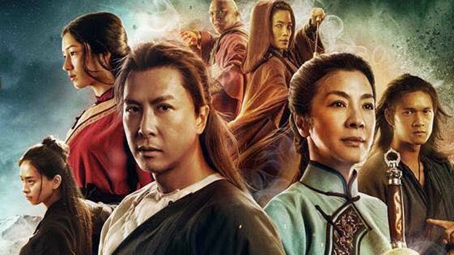 Hình ảnh Ngô Thanh Vân (ngoài cùng bên trái) trên poster chính thức của bộ phim "Ngọa hổ tàng long 2"