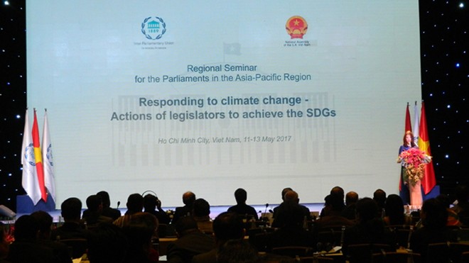 Khai mạc hội nghị IPU khu vực châu Á - Thái Bình Dương về biến đổi khí hậu 