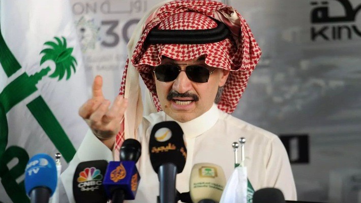 Hoàng thân Alwaleed bin Talal bị bắt trong chiến dịch cuối năm ngoái và mới được trả tự do vào tháng 1/2018 - Ảnh: Forbes.