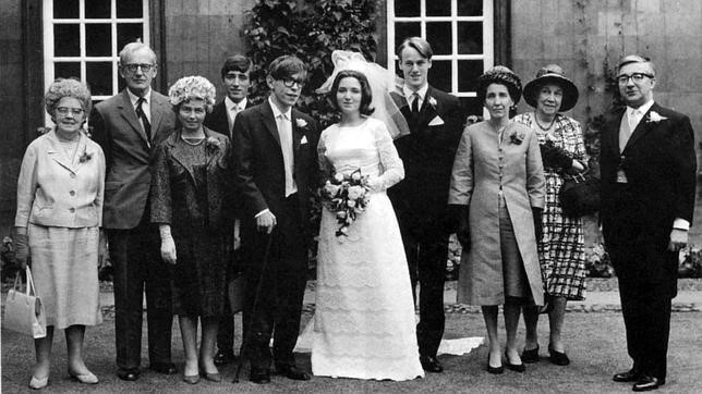 Stephen và Jane Hawking kết hôn năm 1965. Ảnh: Pinterest.