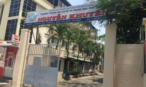 Cơ sở chính trường THPT&THCS Nguyễn Khuyến. Ảnh: Lành Nguyễn