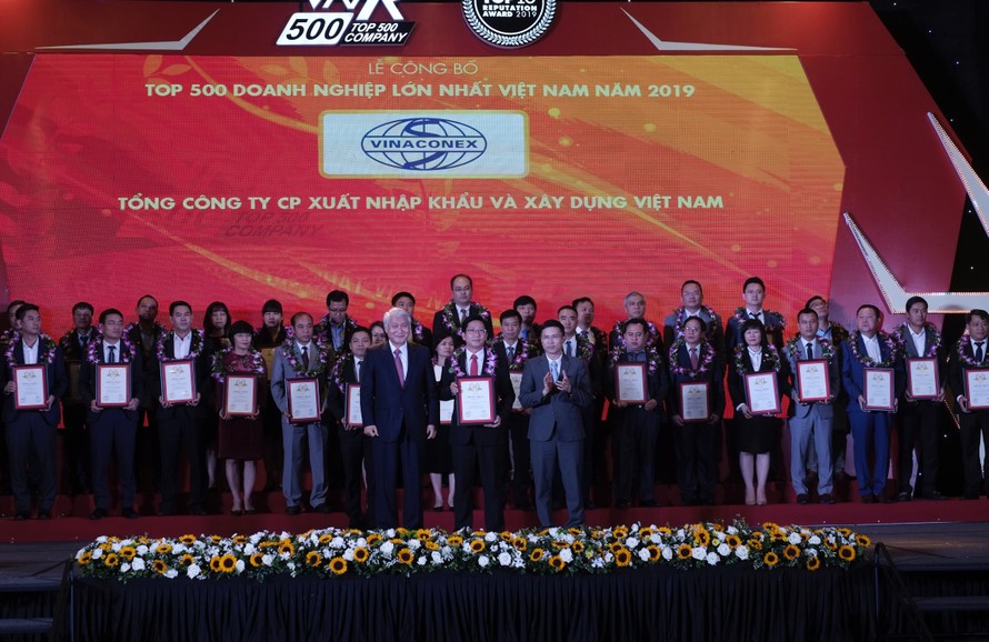Vinaconex nằm trong Top 3 doanh nghiệp lớn nhất về xây dựng tại Việt Nam