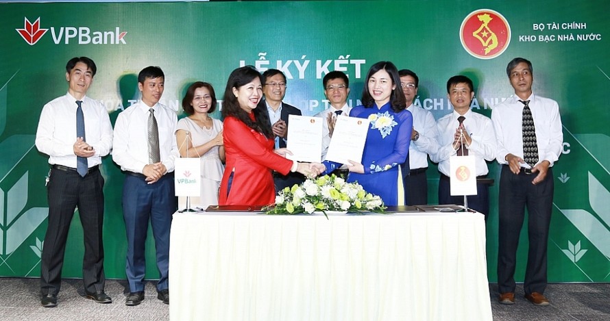 Lãnh đạo KBNN và VPBank kí kết thoả thuận hợp tác song phương