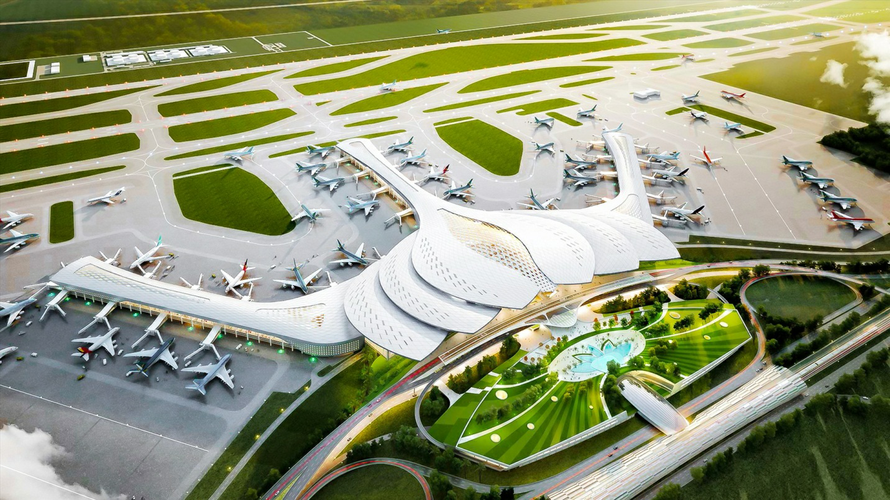 Phối cảnh sân bay quốc tế Long Thành dự kiến khởi công vào tháng 10 năm nay