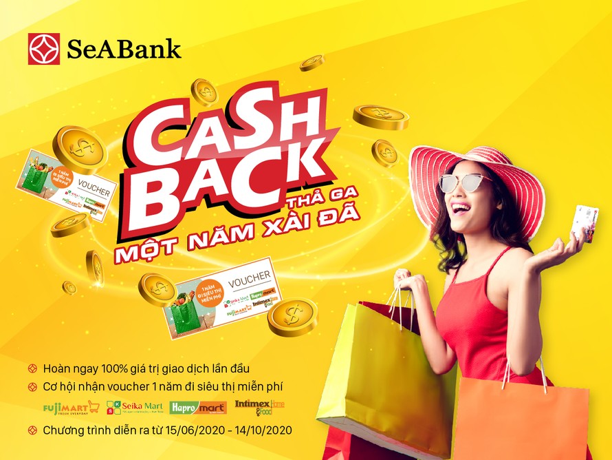 ‘Cashback thả ga – Một năm xài đã’ cùng thẻ Seabank