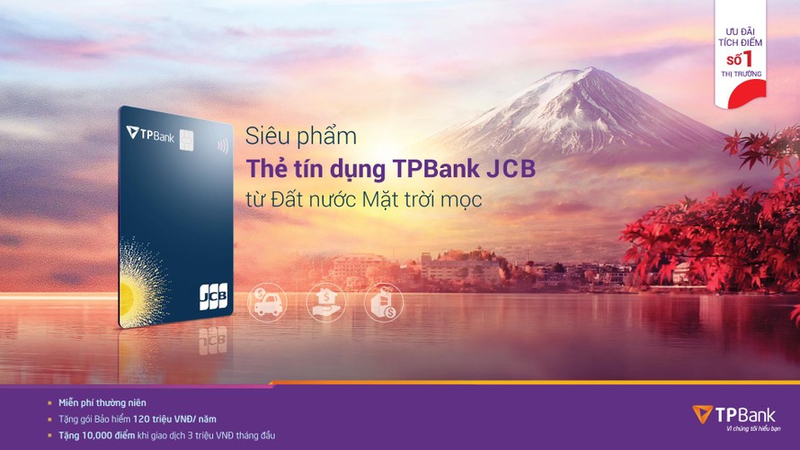 Săn 'deal' siêu hấp dẫn với thẻ tín dụng quốc tế TPBank JCB 