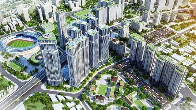 Phát triển các đại đô thị mới sẽ giúp giãn dân cho nội đô TP Hà Nội. Ảnh minh họa - Dân trí.