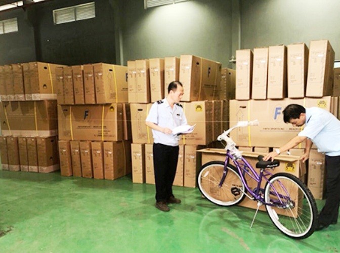 Phát hiện lô hàng xe đạp xuất khẩu giả mạo xuất xứ Việt Nam