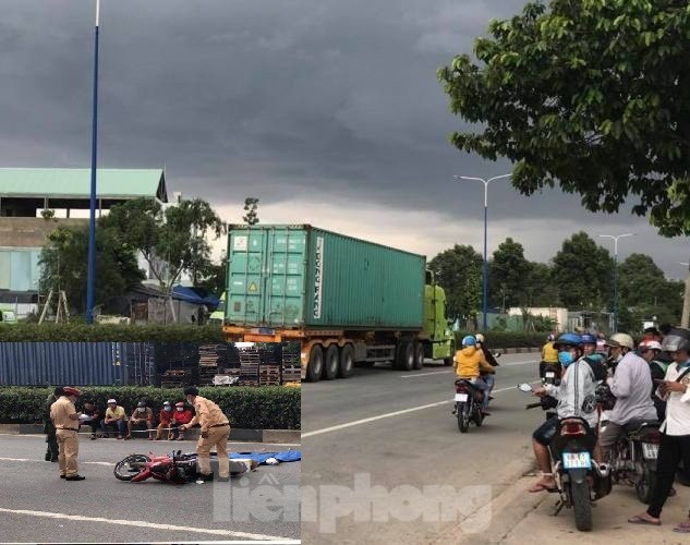 Va chạm với xe container, hai người đàn ông chết tại chỗ