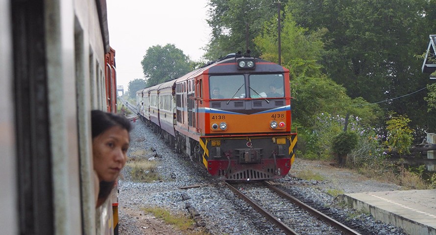 Một chuyến tàu ở Aranyaprathet của Thái Lan