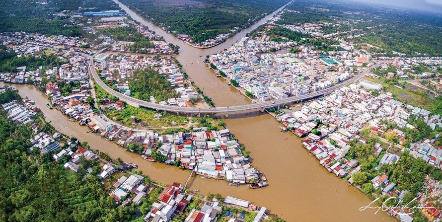 Thành phố Ngã Bảy, tỉnh Hậu Giang. Ảnh: L.A.L