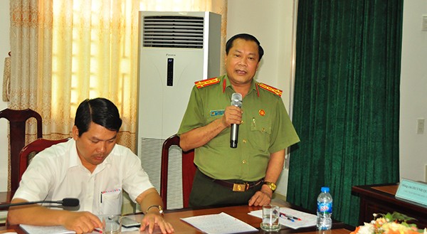 Đại tá Nguyễn Văn Thuận, Phó giám đốc công an TP Cần Thơ phát biểu