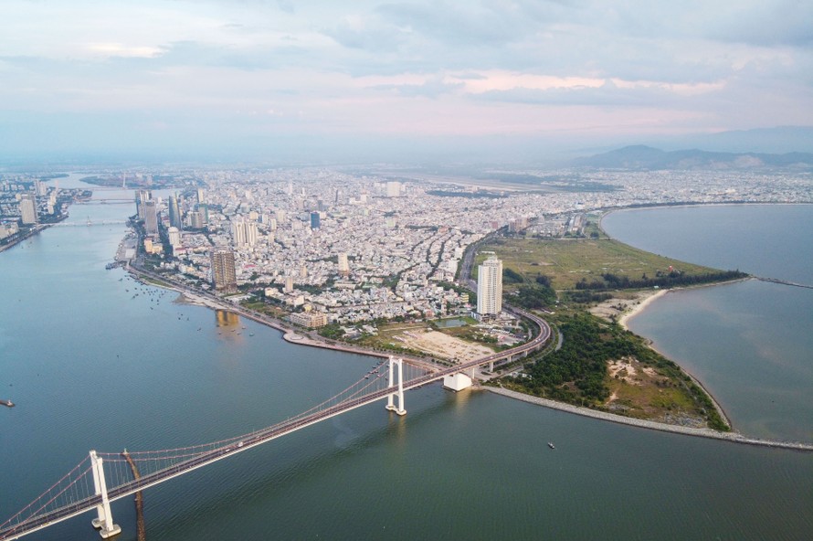 Thành phố Đà Nẵng nhìn từ trên cao Ảnh: Thanh Hiếu 