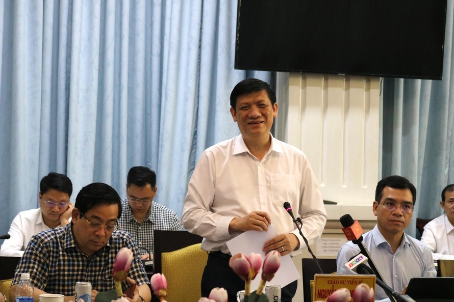 Bộ trưởng Bộ Y tế Nguyễn Thanh Long làm việc với tỉnh Vĩnh Long.