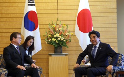 Thủ tướng Nhật Shinzo Abe cho biết Nhật sẵn sàng hỗ trợ để các cuộc gặp thượng đỉnh thành công tốt đẹp. Ảnh: Yonhap
