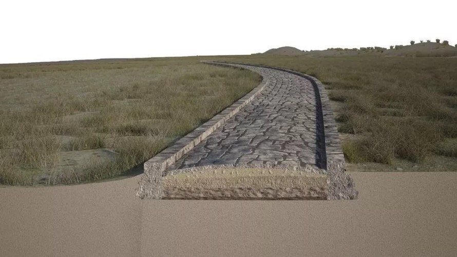Công trình tái hiện con đường trong vành đai La Mã cổ đại