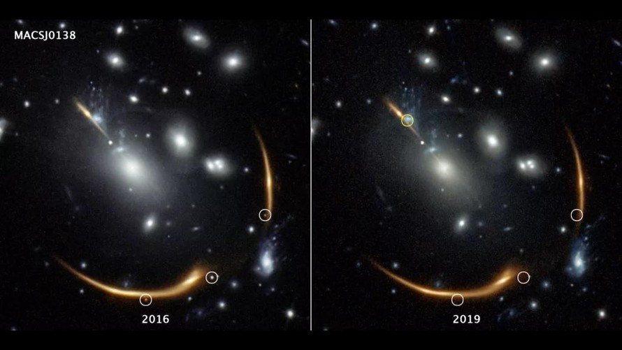 Kính thiên văn Hubble đã ghi lại được vụ nổ siêu tân tinh vào năm 2016
