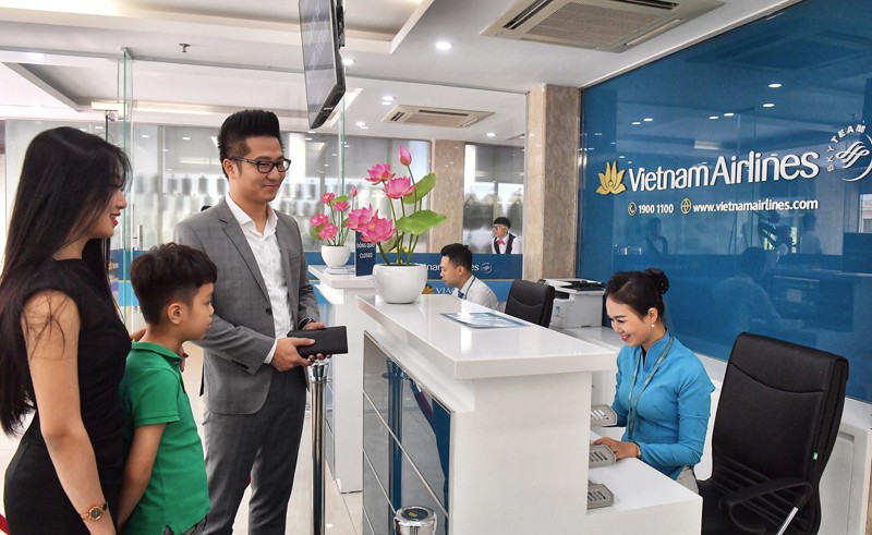 Những hành khách đầu tiên trải nghiệm dịch vụ mới in-town check-in tại Hà Nội