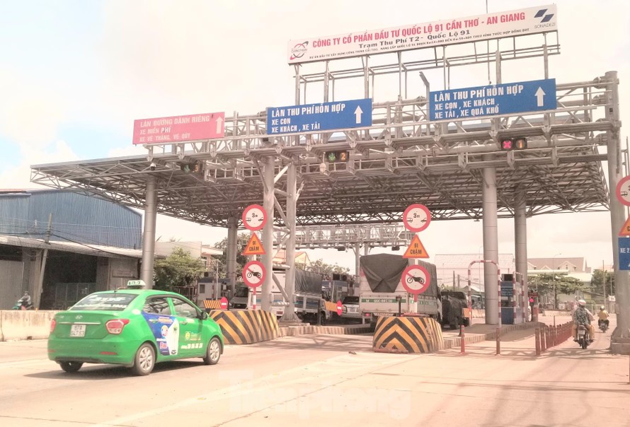 Trạm thu phí T2 Quốc lộ 91 tạm dừng thu phí từ tháng 5/2019 tới nay.