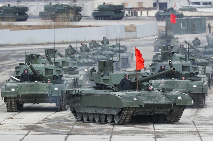 Xe tăng T-14 Armata do Nga sản xuất. Ảnh: TASS