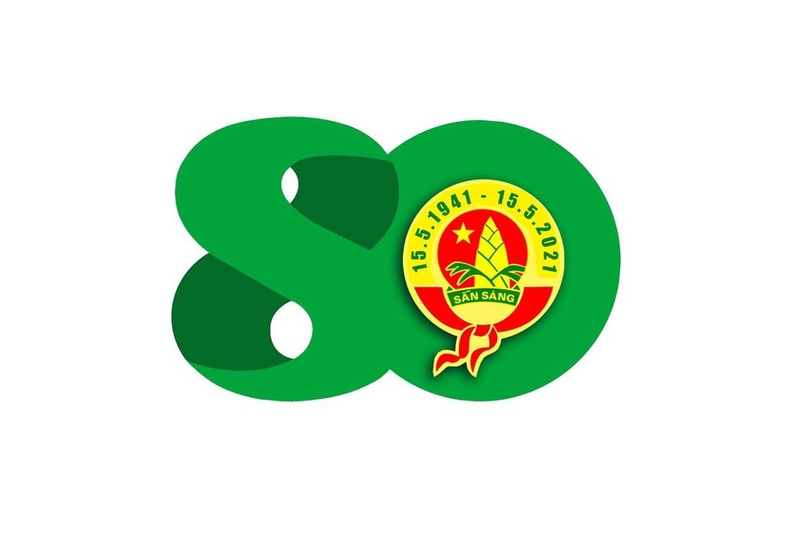 Logo (biểu trưng) 80 năm Đội TNTP Hồ Chí Minh