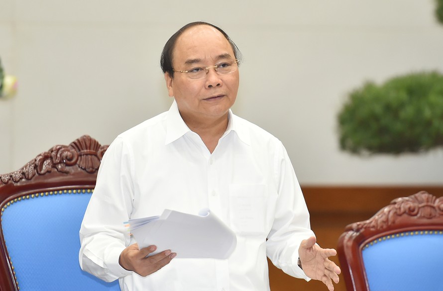 Thủ tướng Nguyễn Xuân Phúc chủ trì buổi làm việc với Đoàn Chủ tịch Tổng Liên đoàn Lao động Việt Nam