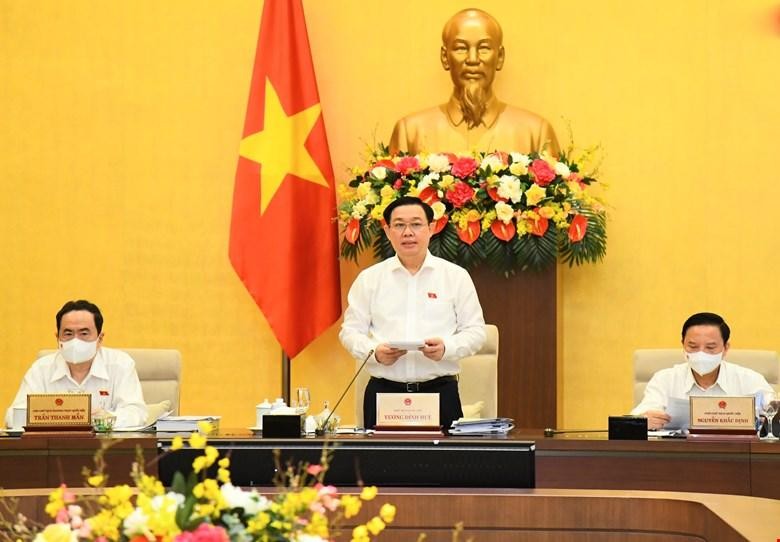 Chủ tịch Quốc hội phát biểu tại phiên họp Uỷ ban Thường vụ 