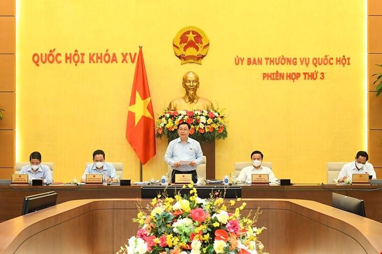 Chủ tịch Quốc hội phát biểu tại phiên họp thứ 3, Uỷ ban Thường vụ Quốc hội
