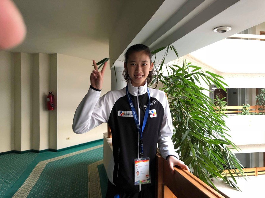 Nữ võ sĩ Kim Ngân giành vé dự Olympic trẻ 2018