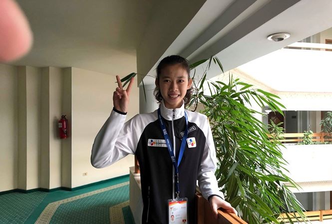 Nữ võ sỹ Kim Ngân đoạt HCV Taekwondo trẻ thế giới