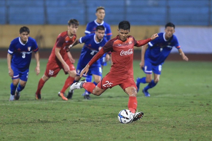 U23 Việt Nam thắng đậm Đài Loan trước vòng loại U23 châu Á