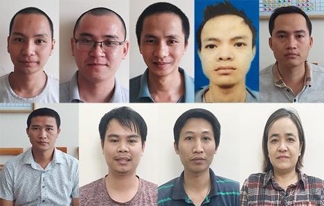 Các đối tượng trong vụ án. Ảnh: X.M