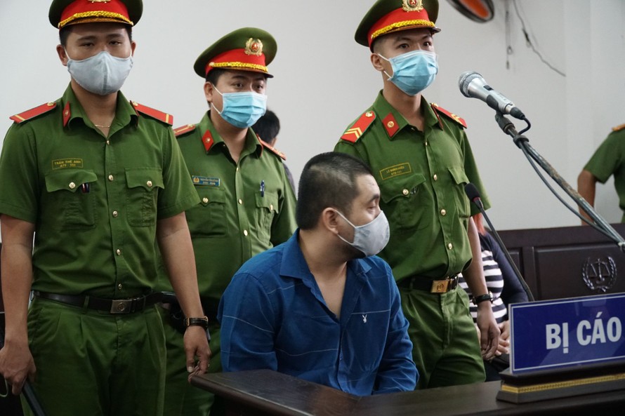 Bị cáo Phong tại phiên tòa.