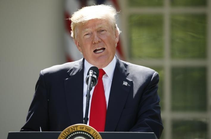 Tổng thống Trump phát biểu tại Vườn Hồng Nhà trắng hôm 1/6. Ảnh: Reuters
