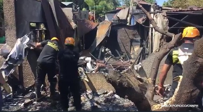 Căn nhà của gia đình Rosa bị phá hủy hoàn toàn trong vụ tai nạn. Ảnh: CNN