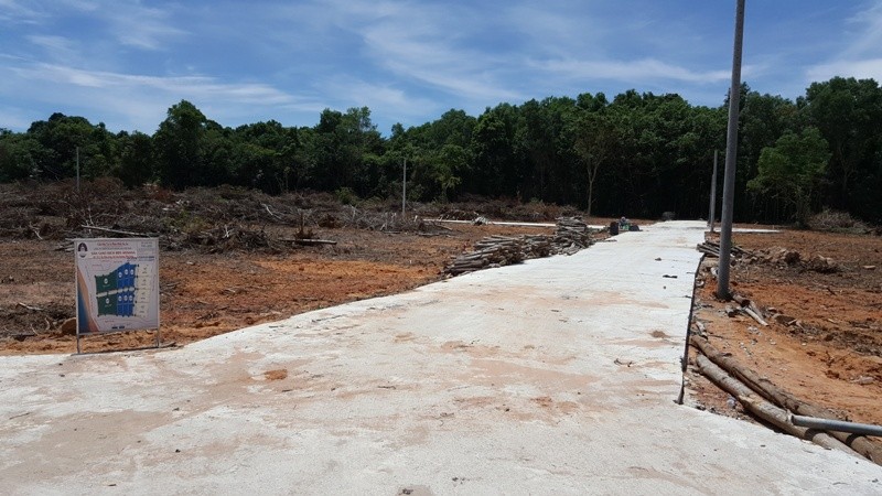Một dự án phân lô bán nền sát bìa rừng trên đảo Phú Quốc