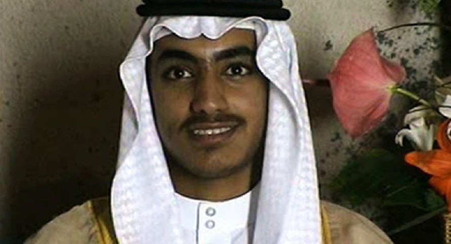 Hamza bin Laden trong đám cưới của mình. Ảnh: CIA