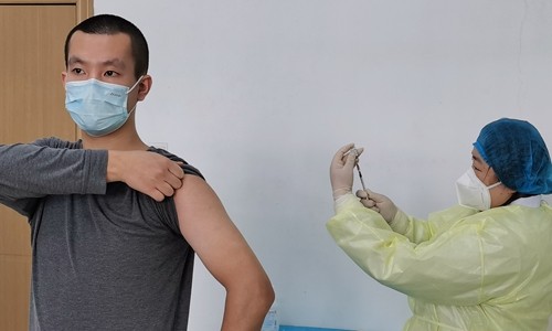 Thử nghiệm vaccine COVID-19 ở Trung Quốc. Ảnh: Global Times