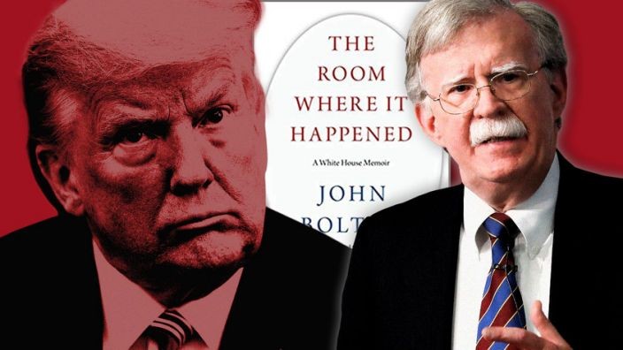 Ông Bolton (phải) hé lộ nhiều điều ít biết về Tổng thống Trump (trái) trong cuốn hồi kí về quãng thời gian làm việc tại Nhà Trắng.