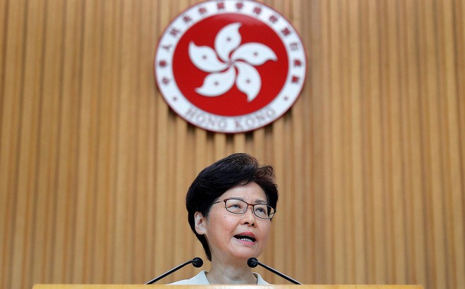 Trưởng Đặc khu Hồng Kông Carrie Lam. Ảnh: Reuters