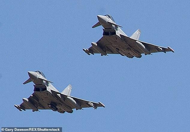 Máy bay chiến đấu Typhoon. Ảnh: Daily Mail
