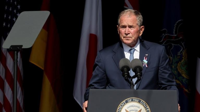 Ông Bush phát biểu ngày 11/9. Ảnh: Reuters