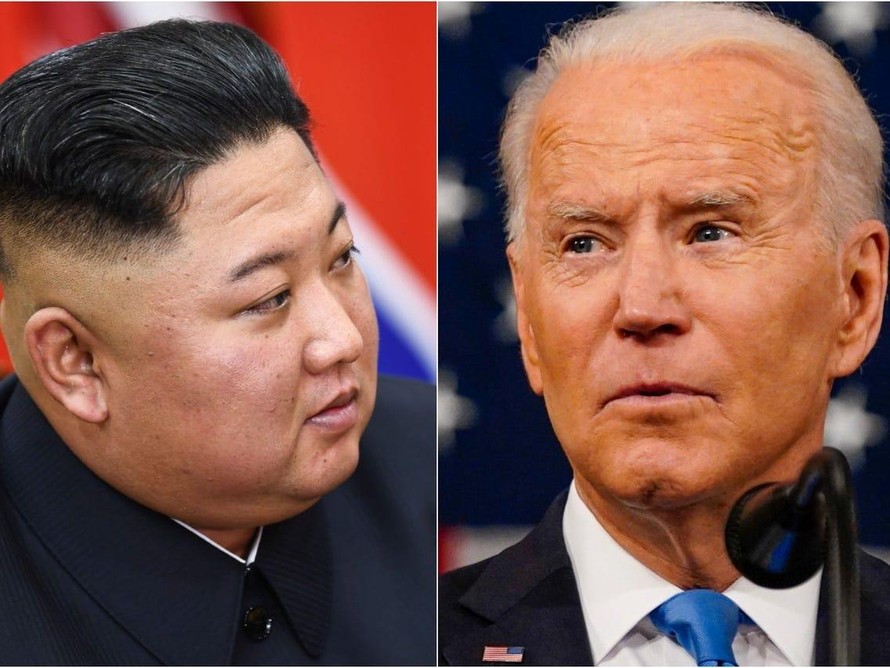 Chủ tịch Triều Tiên Kim Jong-un và Tổng thống Mỹ Joe Biden. Ảnh: Business Insider