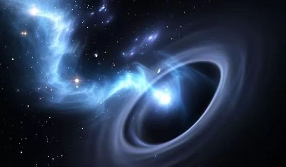 Một lỗ đen siêu khối ở dải Ngân hà phóng ra một ngôi sao. Ảnh: Getty.