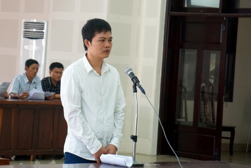 Bị cáo Nguyễn Khắc Lương tại tòa