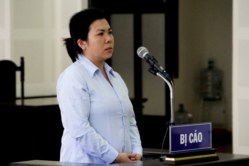 Bị cáo Nguyễn Huỳnh Trúc Yên tại tòa